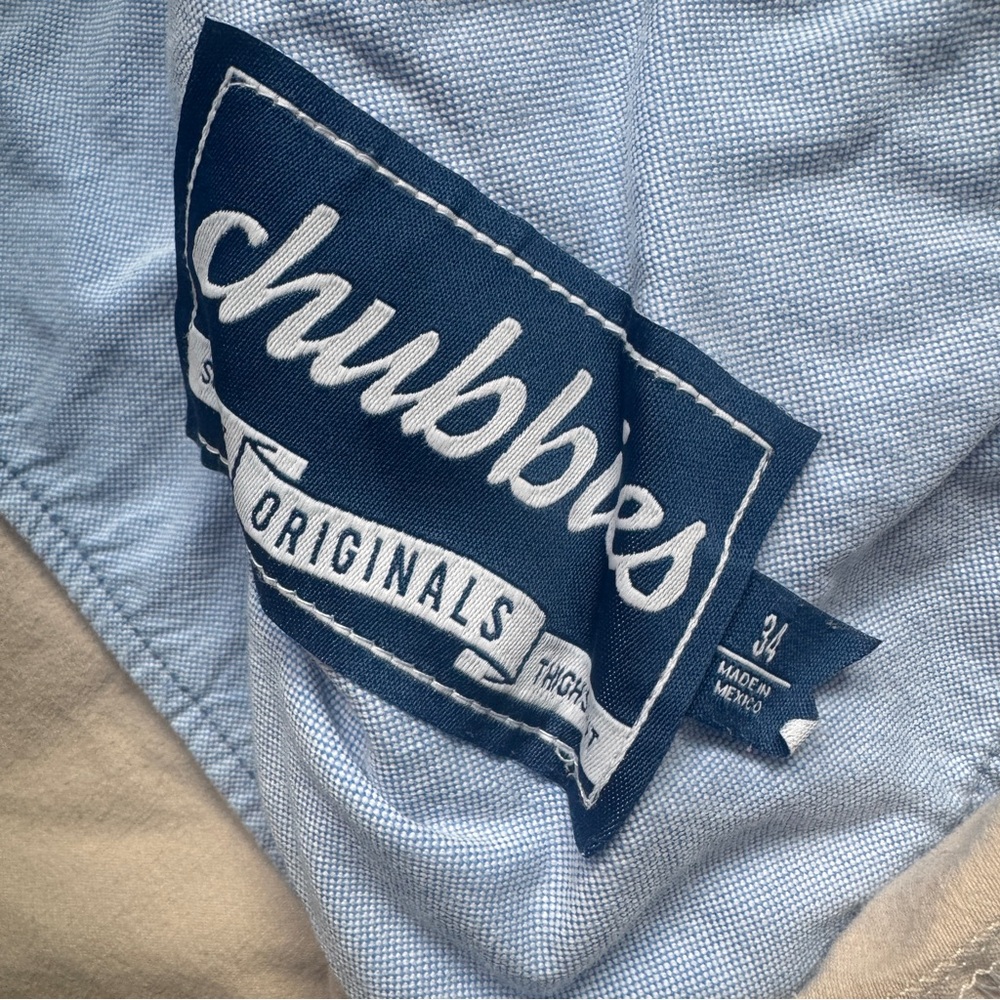 Chubbies Chino Shorts Beige Men's 34 7 Inseam Stretch Golf Preppy - Picture 6 of 8